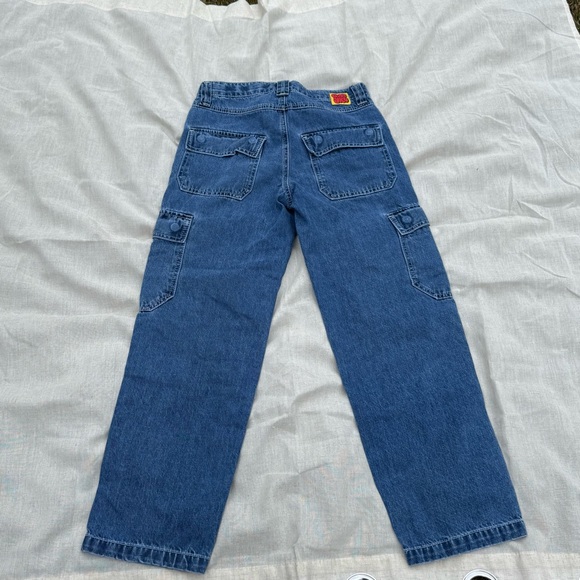 Empyre Denim Baggie Jeans Blue Pockets Adjustable Waist Skate Size 26 - Picture 2 of 10